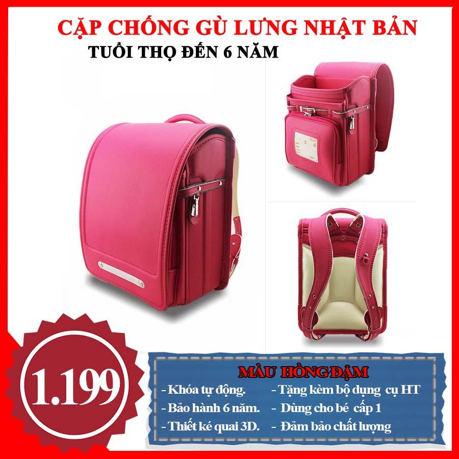 Cặp chống gù lưng Nhật Bản - Đen