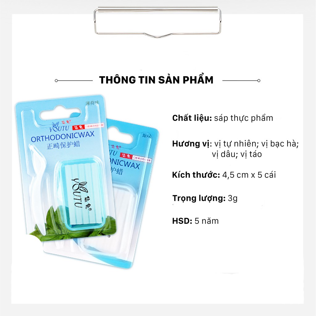 Sáp Nha Khoa Youtu Cho Người Chỉnh Nha ( Niềng Răng )