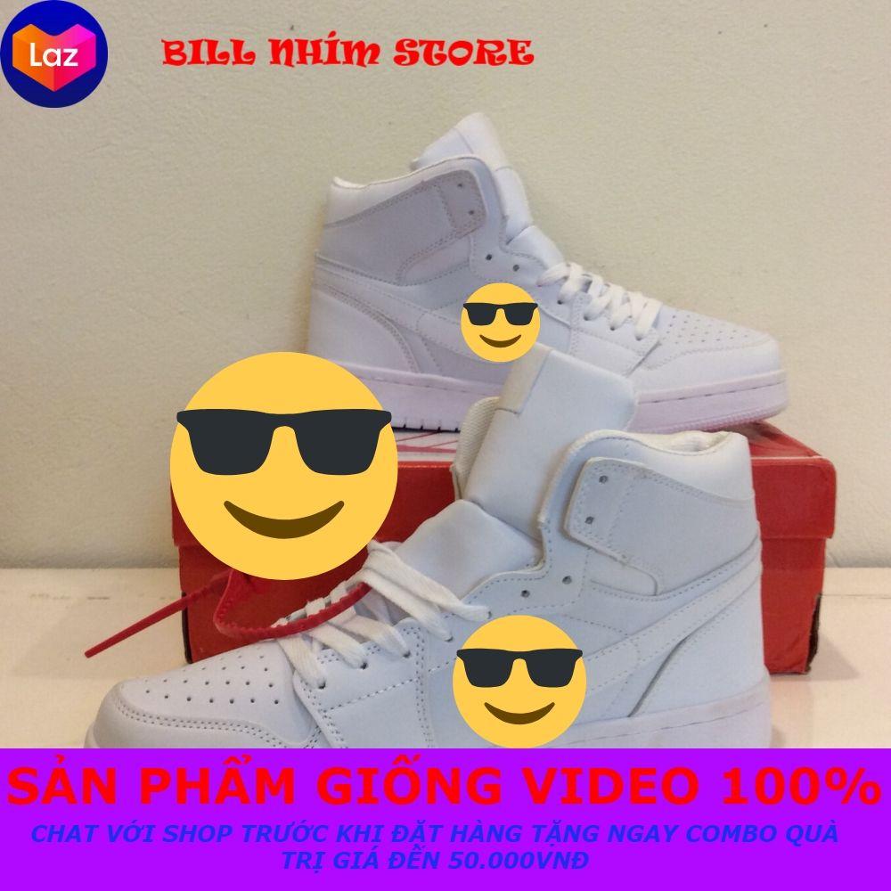 Giầy Sneaker Cao Cổ Bóng Rổ J.D Trắng (FULL BOX)