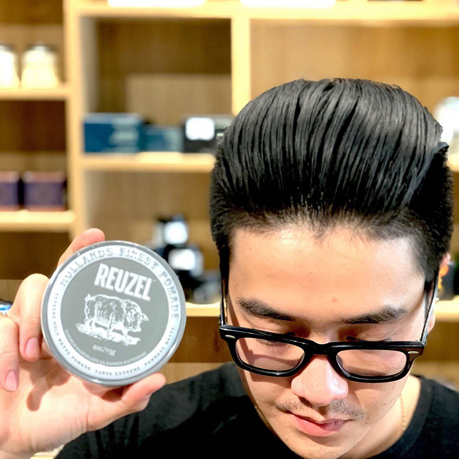 Sáp vuốt tóc Reuzel Extreme Hold Matte - lợn xám
