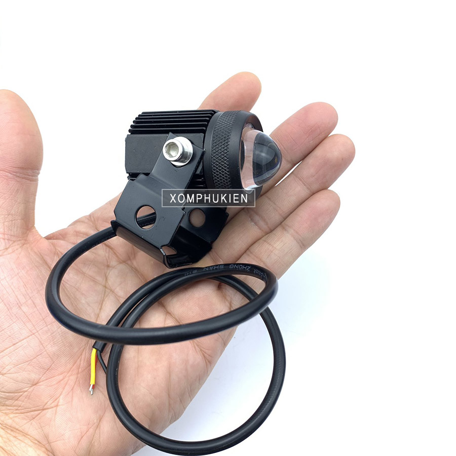 Bộ 2 Đèn Trợ Sáng Bi Cầu Mini 2 Chế Độ [ Tặng Công Tắc Cos Pha ]