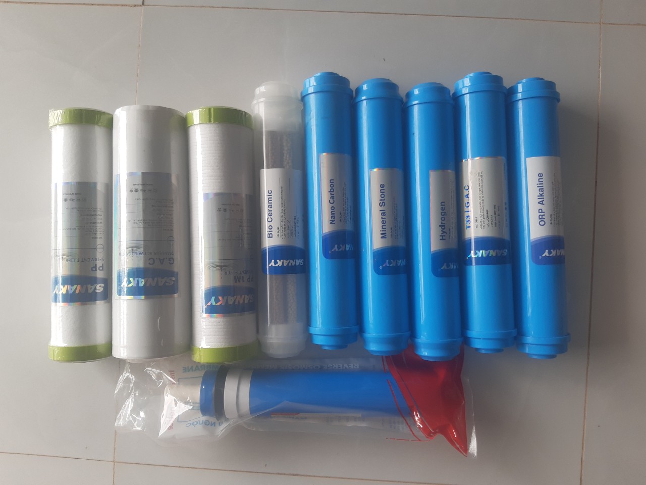 Bộ Lõi lọc nước Sanaky 10 lõi