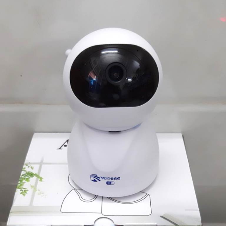 Camera wifi không dây 2 MẮT yoosee trong nhà thiết kế nhỏ gọn - hỗ trợ xem đêm hồng ngoại or có màu - đàm thoại 2 chiều - không cổng LAN