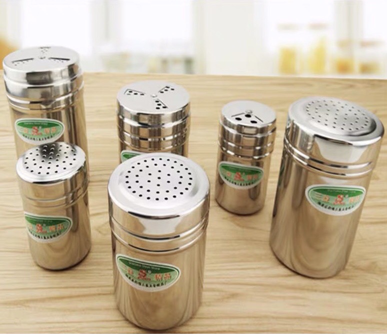 Hủ rắc gia vị inox cao cấp 3 Lỗ Nhiều Size
