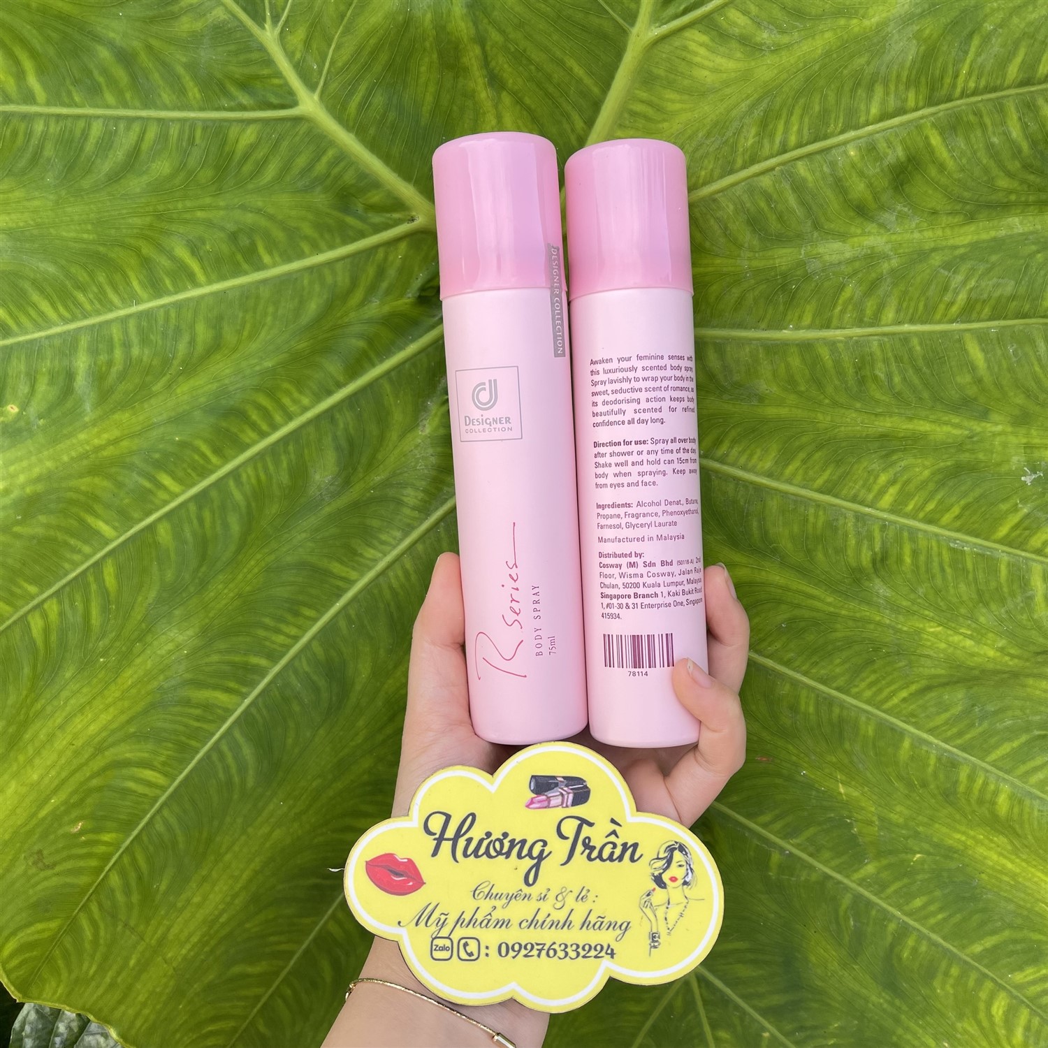 Xịt thơm toàn thân Designer collection rseries body spray Thái Lan 75ml