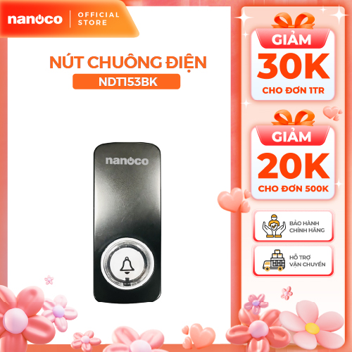 Chuông điện không dây Nanoco model ND153 (không dây không pin)