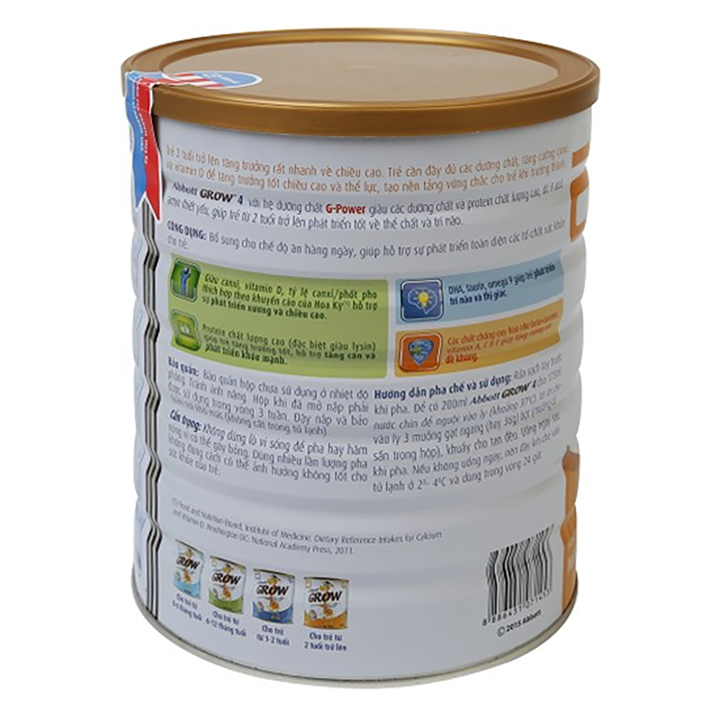 SỮA BỘT ABBOTT GROW 2+ 1.6kg / GROW GOLD 3+ 1.7Kg