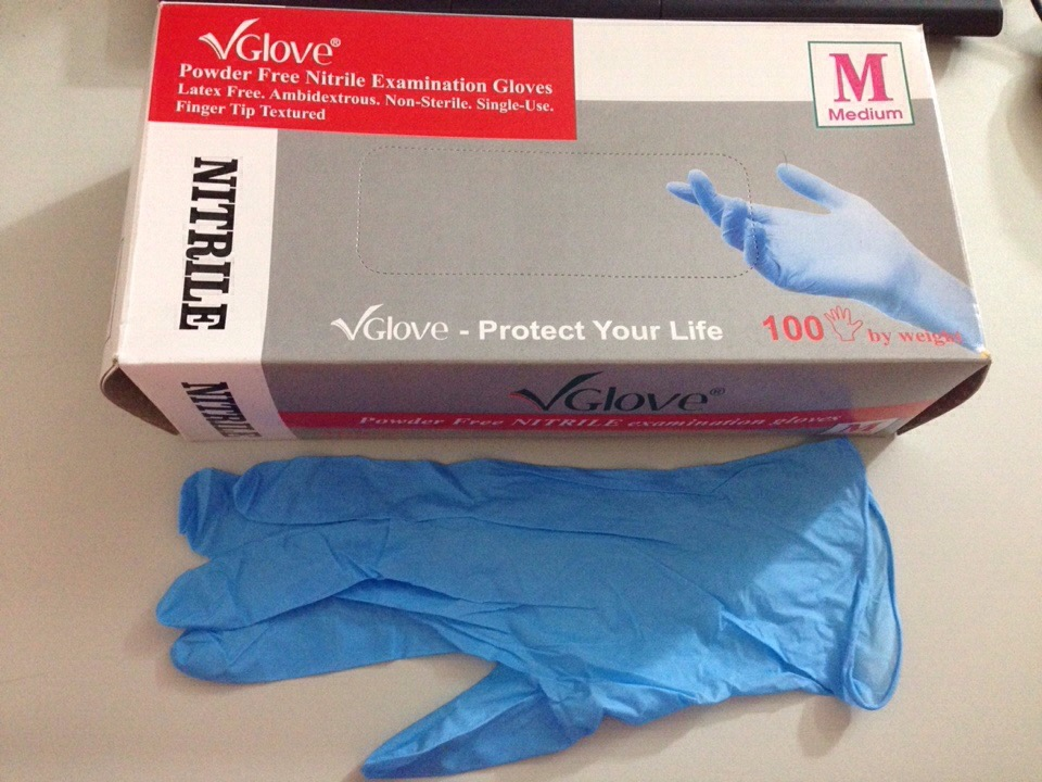 NITRILE GLOVES  POWDER FREE