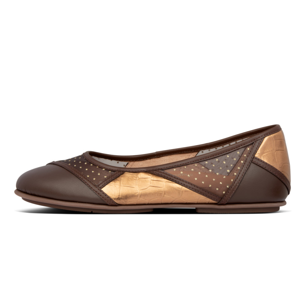 GIÀY BÚP BÊ NỮ FITFLOP AL1 -NÂU
