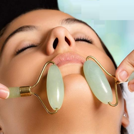 ĐÁ MASSAGE MẶT CON LĂN CẨM THẠCH (Nhiều màu) - [ Đá mát xa #Con lăn mát xa #Đá lăn mặt #Dụng cụ Massage mặt ]