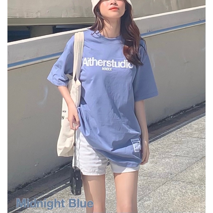 AITHER STUDIO Áo thun Basic Tee cao cấp Unisex form rộng