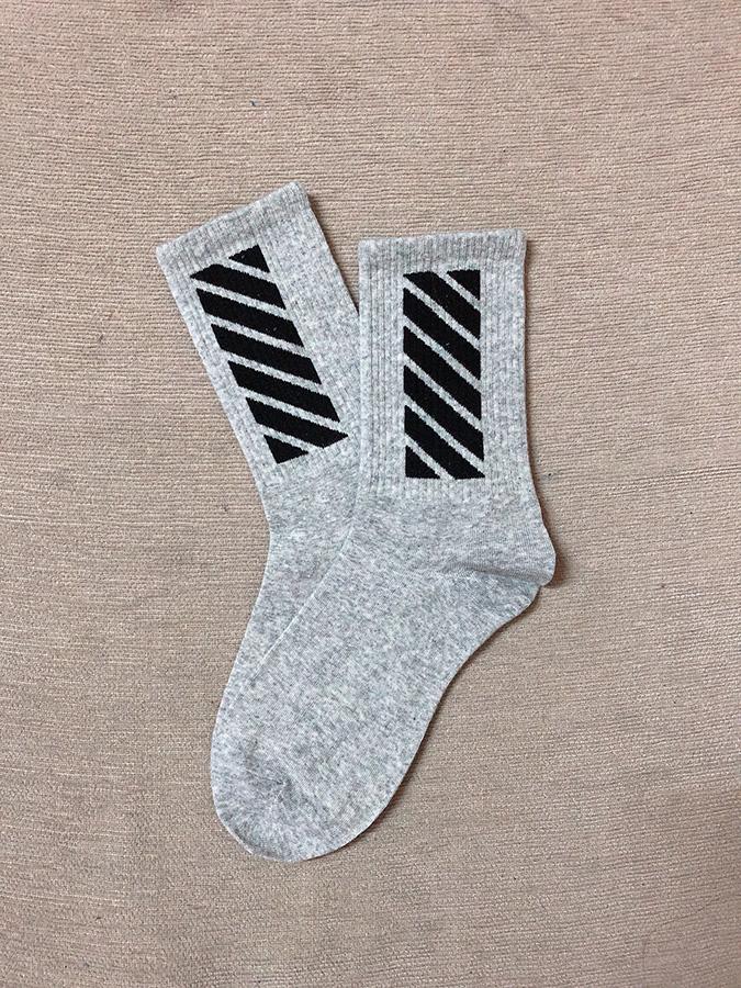[HCM]Vớ (tất) unnisex Off White (xám)