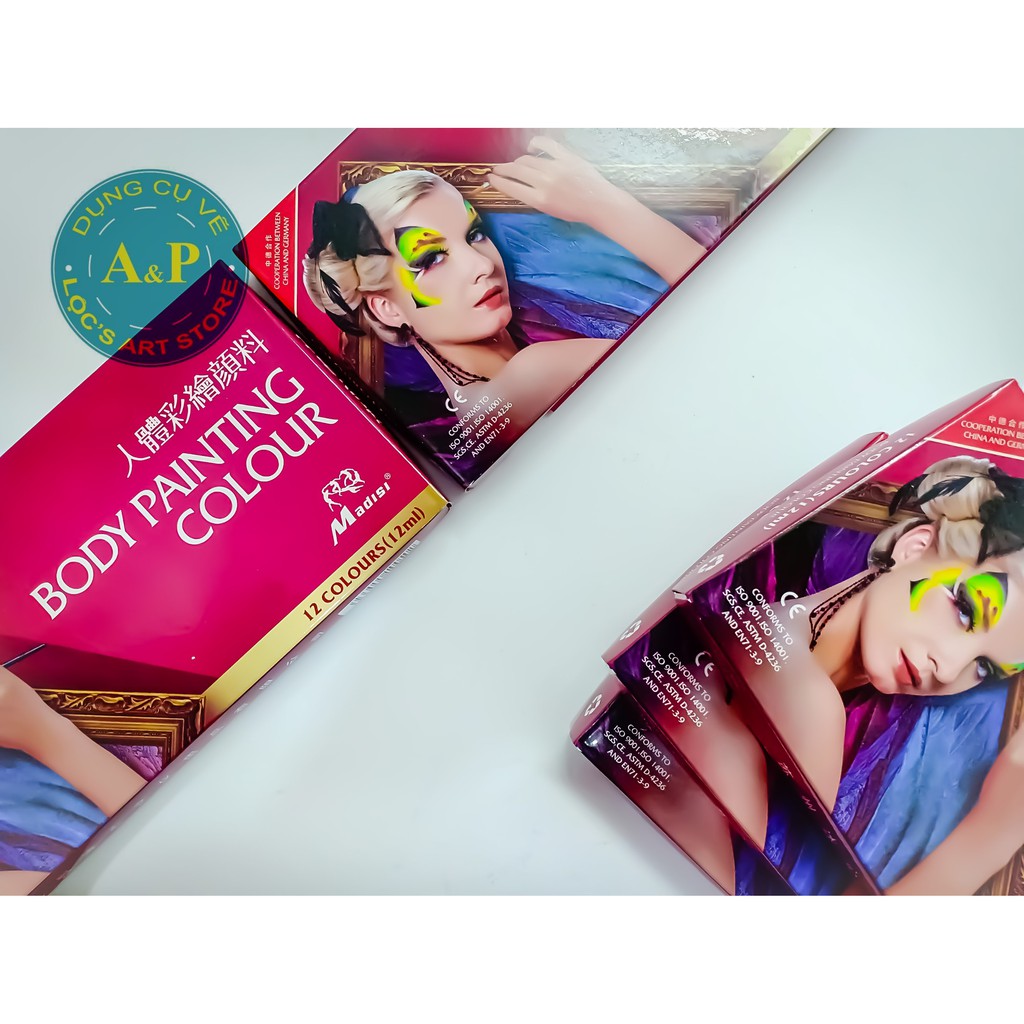 Màu vẽ Body (Bộ 12 màu)