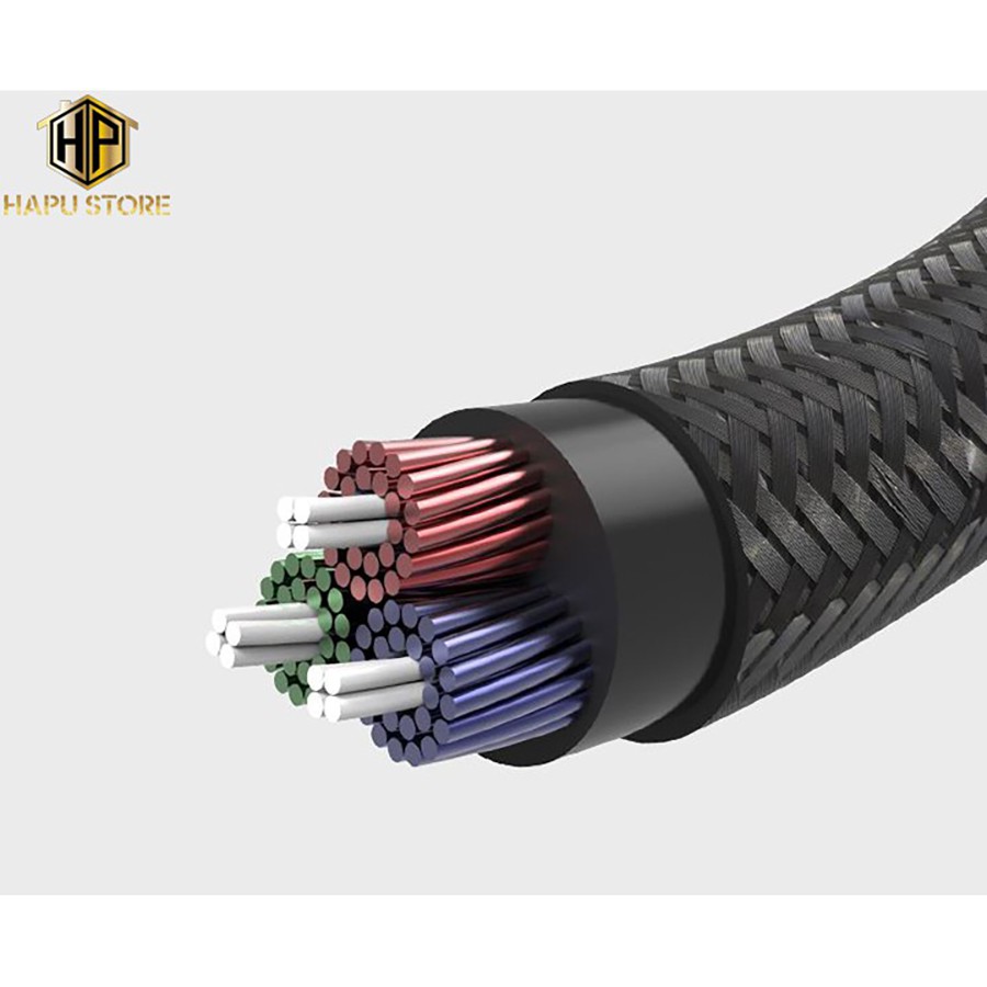 Cáp âm thanh Ugreen 60179 dài 1m bẻ góc chuẩn 3.5mm  - HapuStore