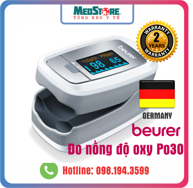 Nơi bán Máy đo nồng độ oxy trong máu SPO2 Beurer PO30 - TBYT Medstore