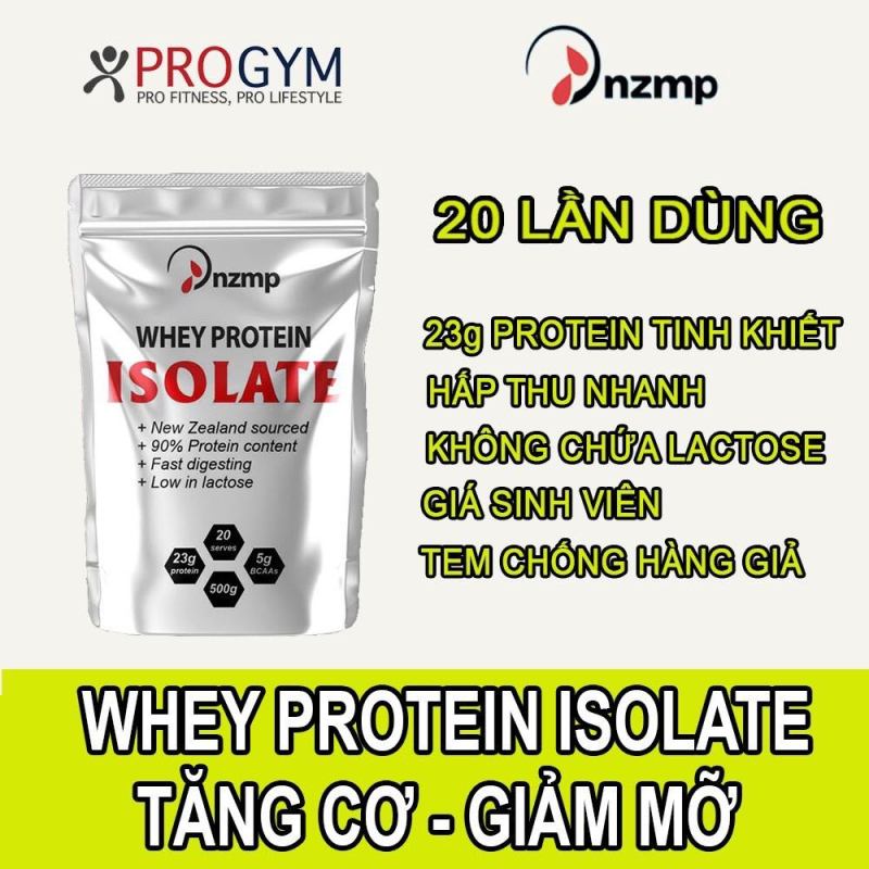 Whey Isolate Protein Túi 500g nhập khẩu