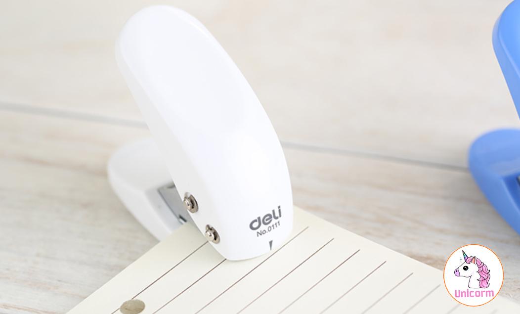 Dụng cụ đục lỗ - Kìm đục lỗ giấy sổ còng Deli