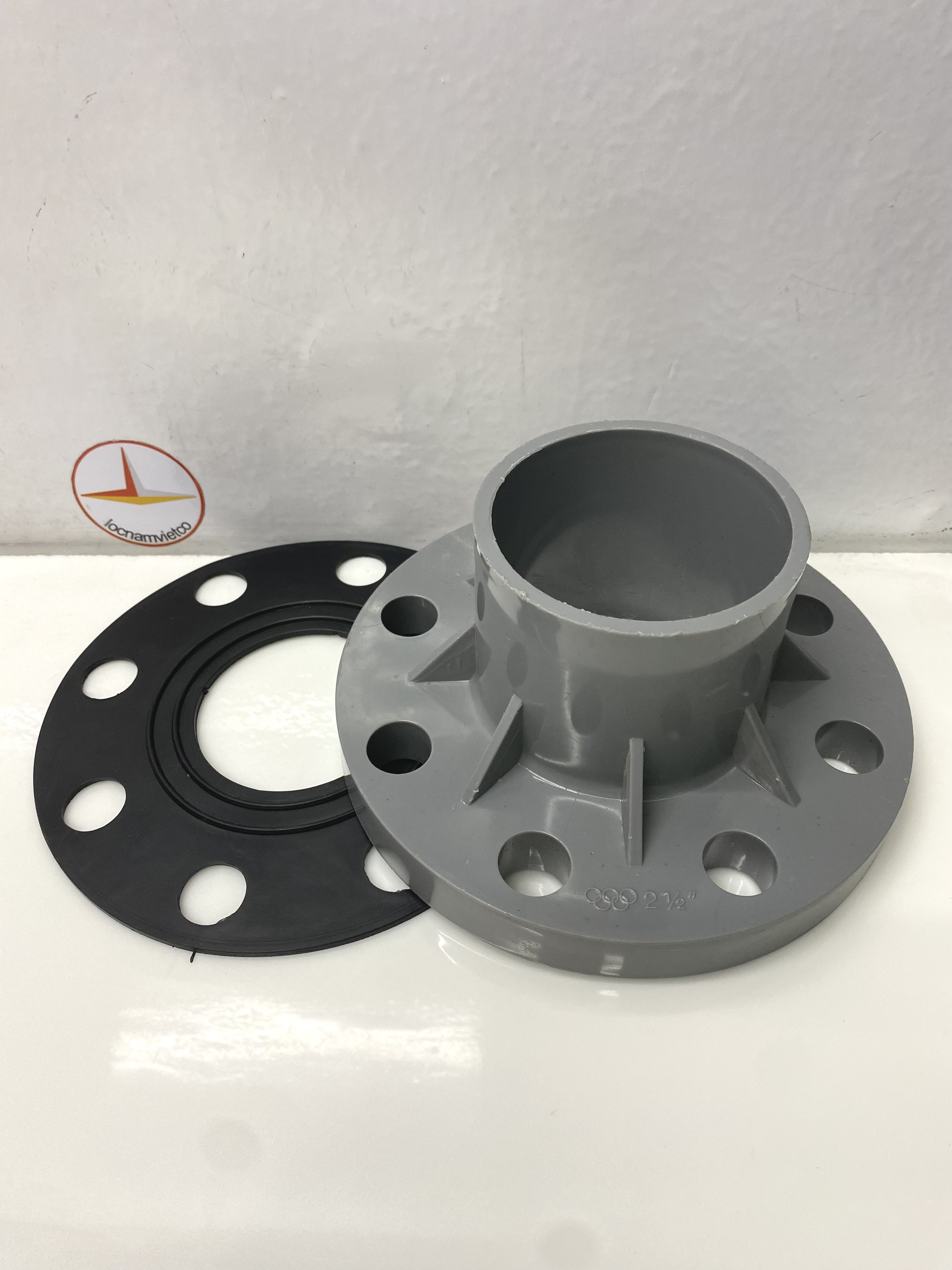 Bích nhựa PVC , mặt bích 76 ( kèm ron ) nhựa Đồng Nai (Flange)- MB76 (