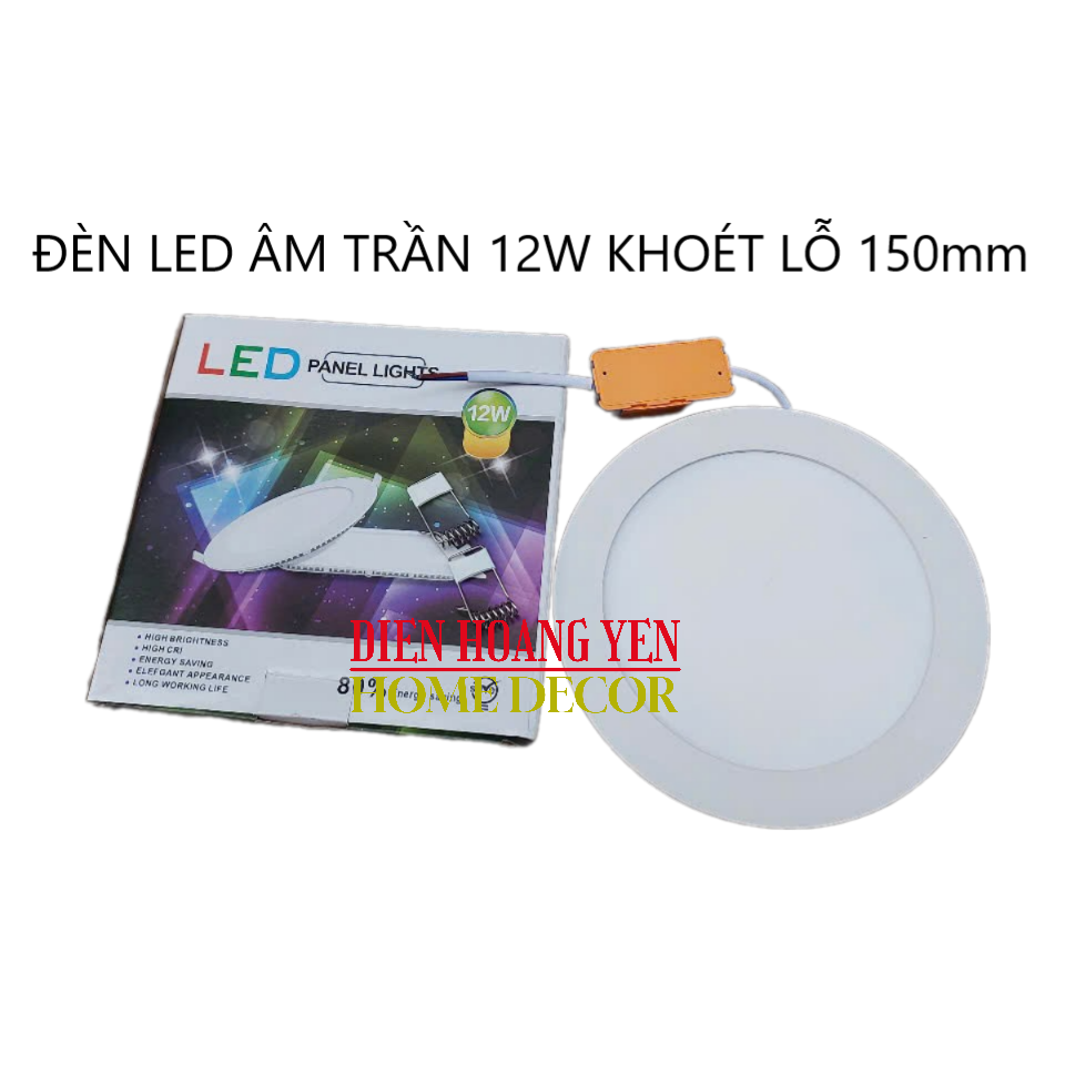 Bộ 10 đèn led âm trần siêu mỏng 12w