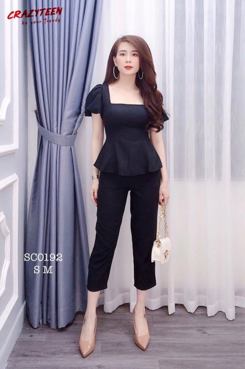 Sét bộ tay lỡ cổ vuông-HC
