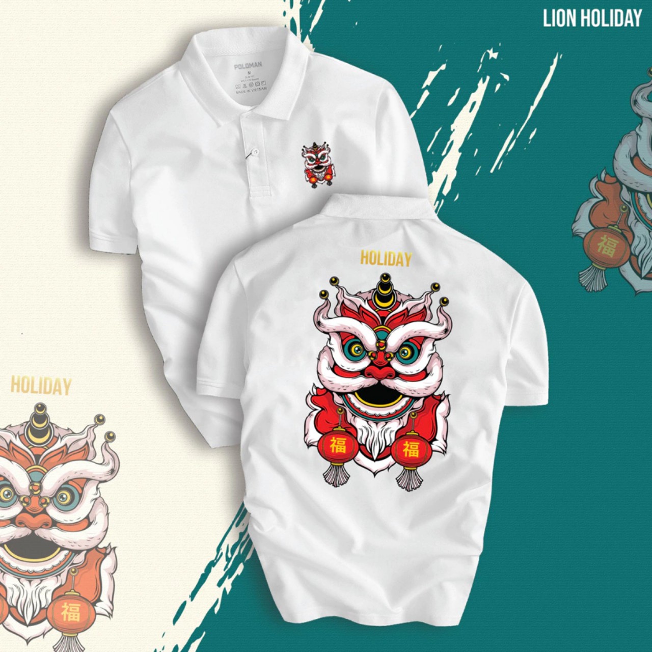 Áo thun cổ trụ cổ bâu HOLIDAY(VẢI DA CÁ) - AOTHUNSN