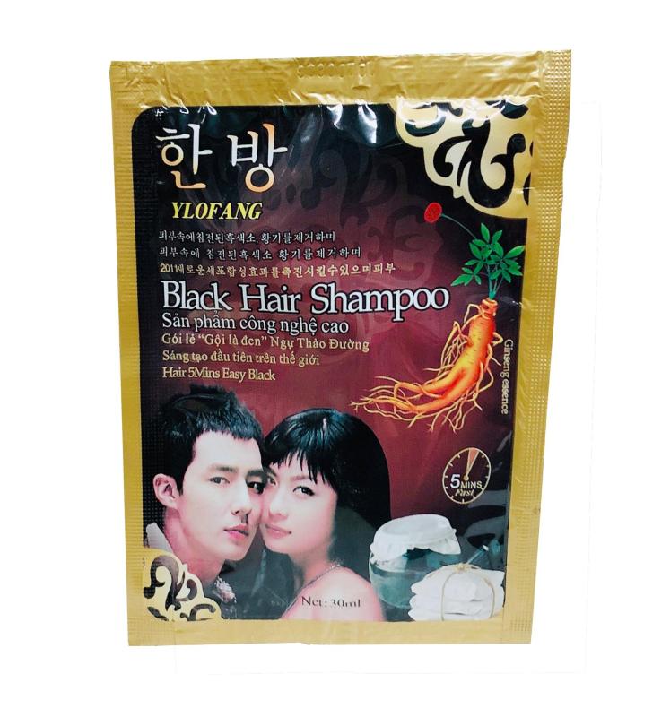 Gói Dầu Gội Nhuộm Đen Tóc Black Hair Shampoo Hàn Quốc giá rẻ