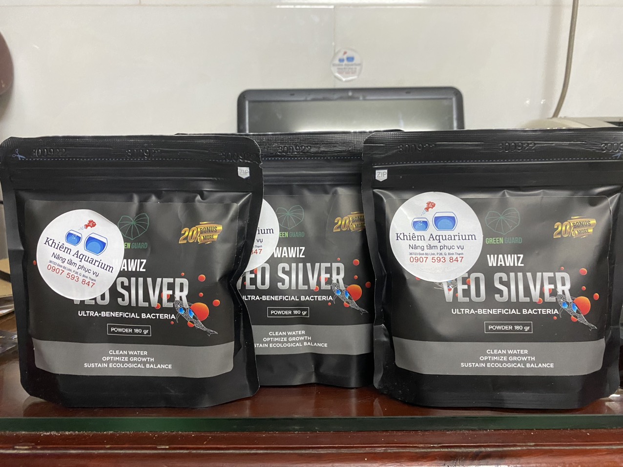 Men vi sinh VEO SILVER xử lý mùi hôi PHÂN CHO Cá cảnh