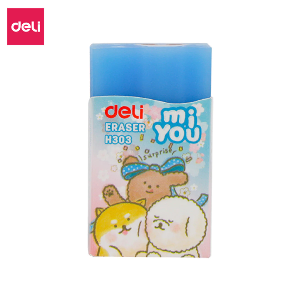 Combo 5 Cục Gôm Tẩy Bút Chì 2B Deli EH303 Tẩy Sạch Sẽ Ít Vụn Không Mòn Giấy Phù Hợp Cho Học Sinh