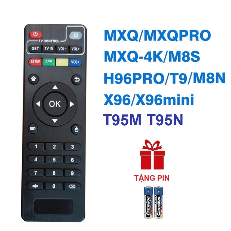 Remote điều khiển ANDROID TV BOX T95M T95N M8S M8N M8C M12 MXQ 4K Pro H96 X96 MINI TIVI BOX (HÀNG XỊN - Tặng pin)