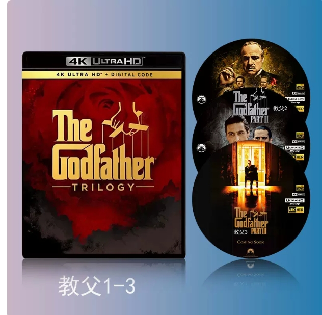 4K Blu ray Disc [Godfather Trilogy] 4K Blu ray Set 2160p