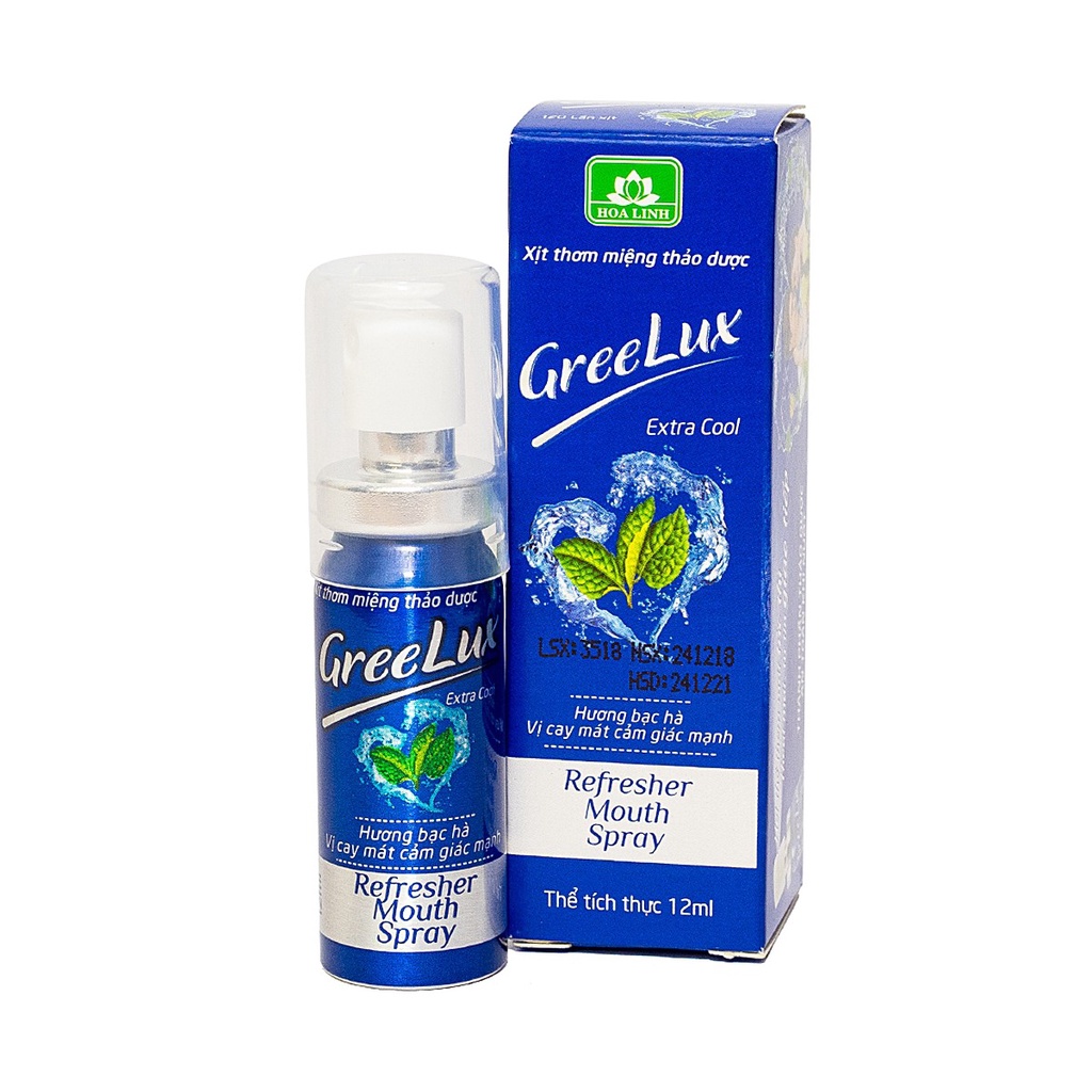 Xịt thơm miệng thảo dược Greelux Lọ 12ml