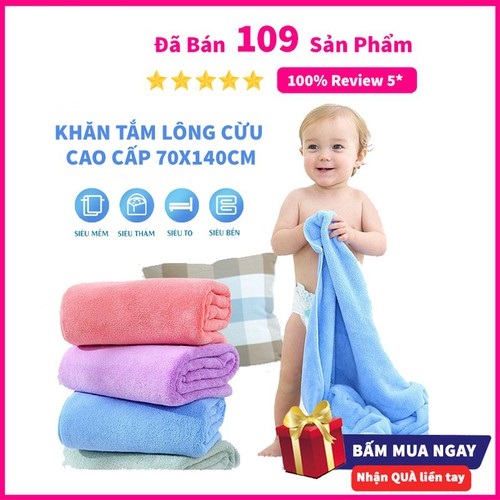 Khăn tắm 70x140 khăn tắm cỡ lớn chất liệu mềm mịn và siêu thấm nước cao cấp,dùng được cho cả trẻ nhỏ