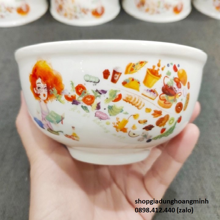 [HCM]bộ 10 chén sứ ăn cơm - chén sứ ăn cơm