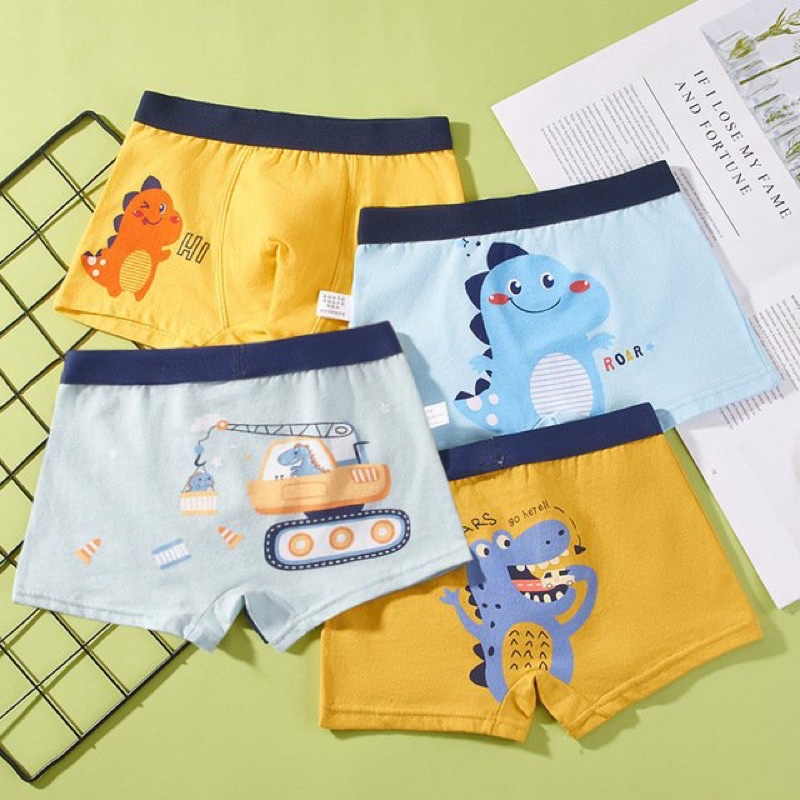 Quần lót bé trai HIKITO combo 6 quần
