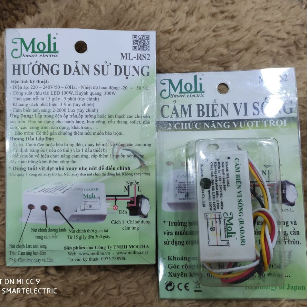 [HCM]CÔNG TẮC CẢM BIẾN RADAR SIÊU NHẠY ÂM TRẦN
