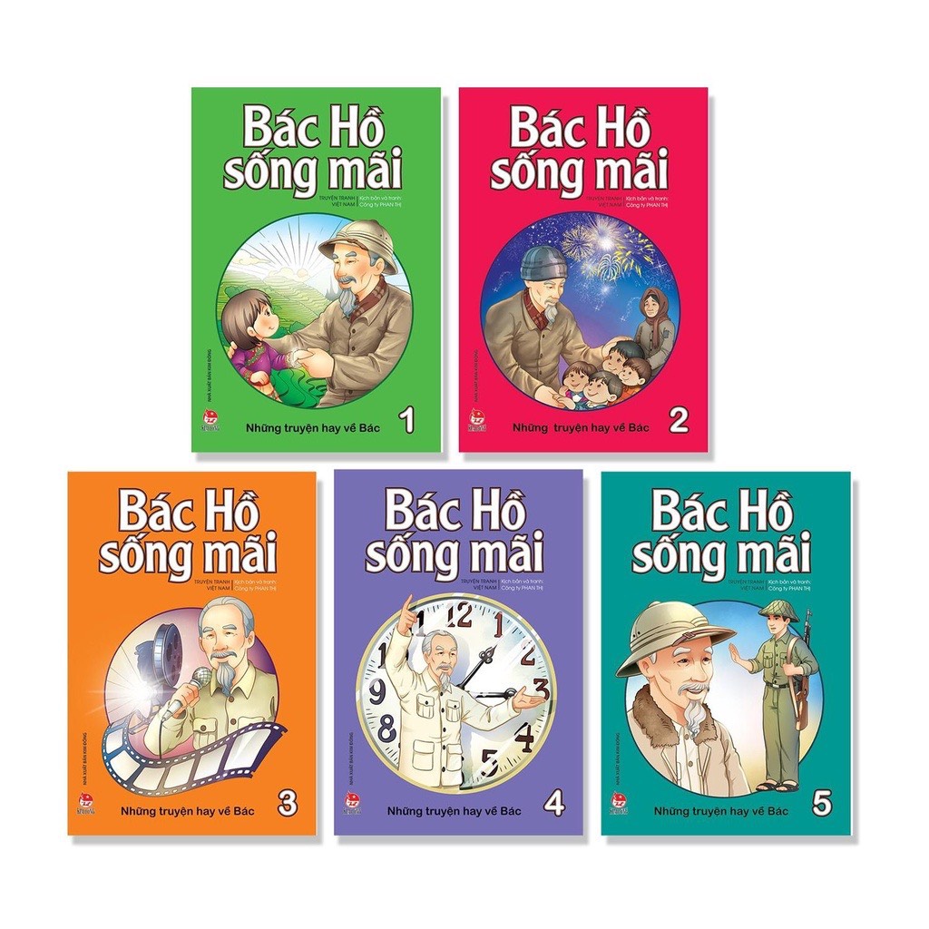 Combo Sách _ Bác Hồ sống mãi ( Bộ 5 Quyển )