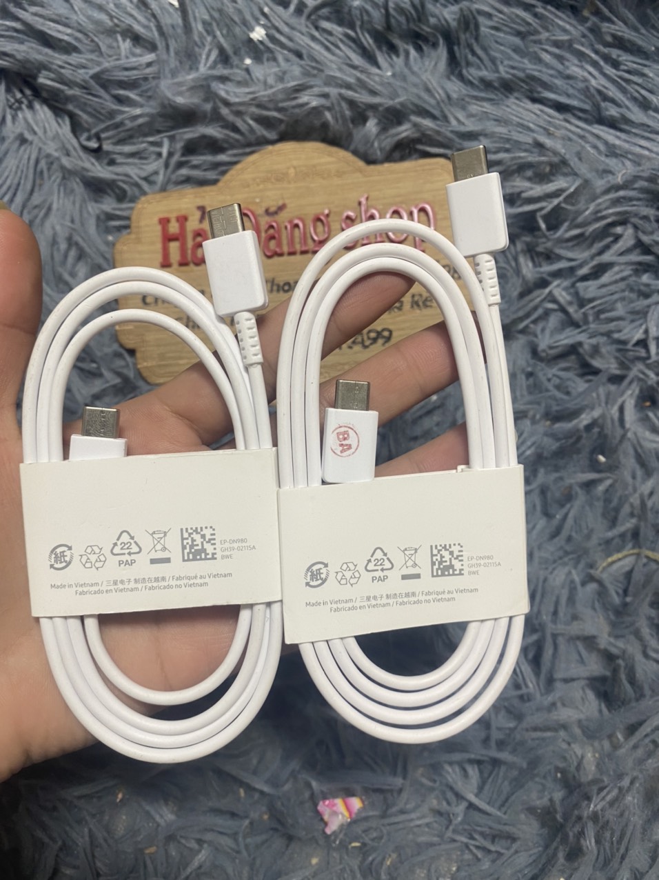 Cáp sạc Samsung type C to Type C S20 S21 S22 S23 - Hàng chính hãng BH 12 tháng
