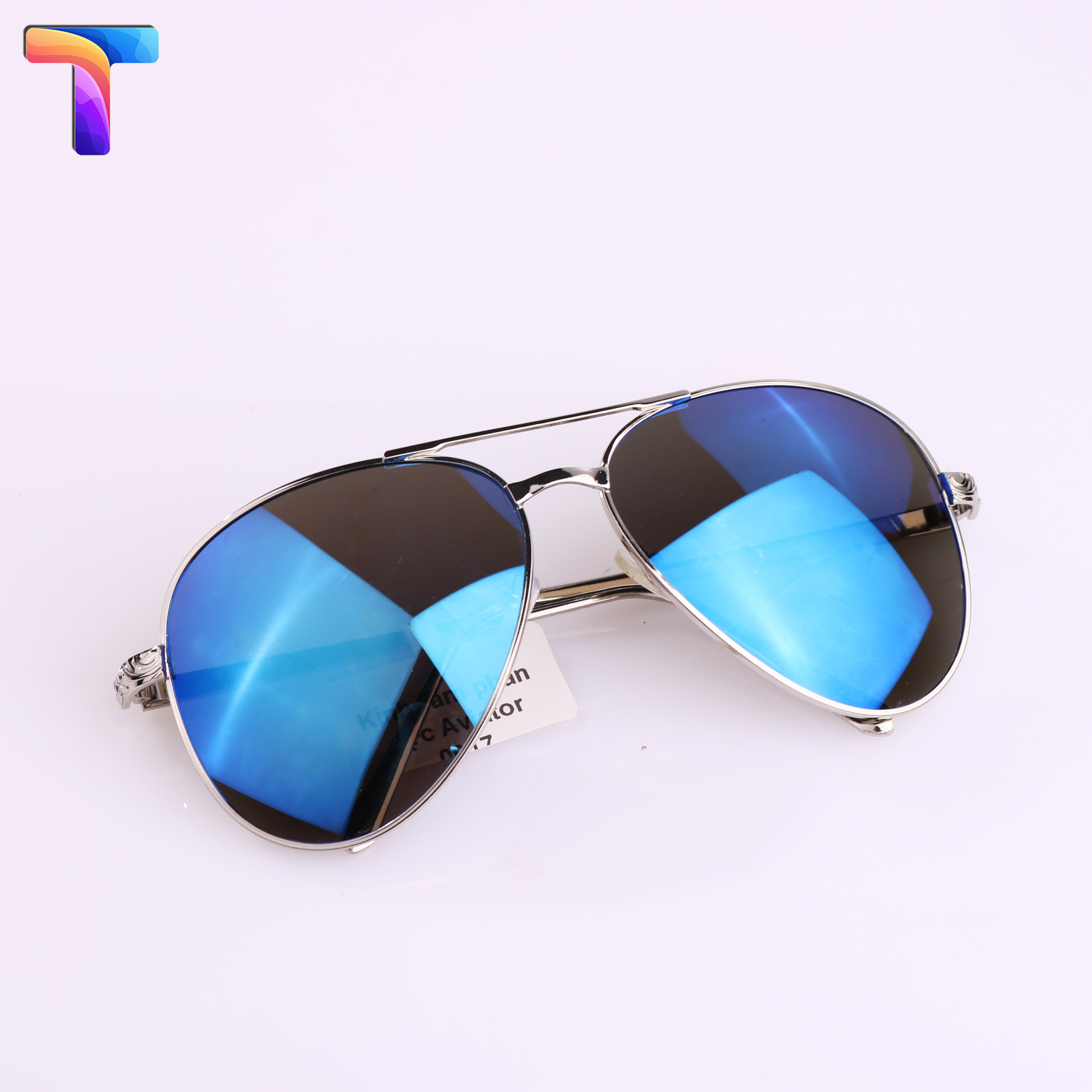 Kính râm phân cực tráng gương Aviator 0017 [ tặng kèm thẻ thử phân cực ]