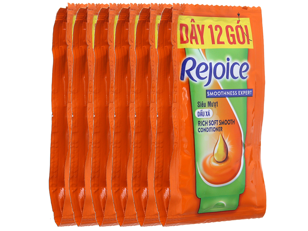 [HCM]Combo 10 dây Dầu xả siêu mượt Rejoice 12 gói x 6g