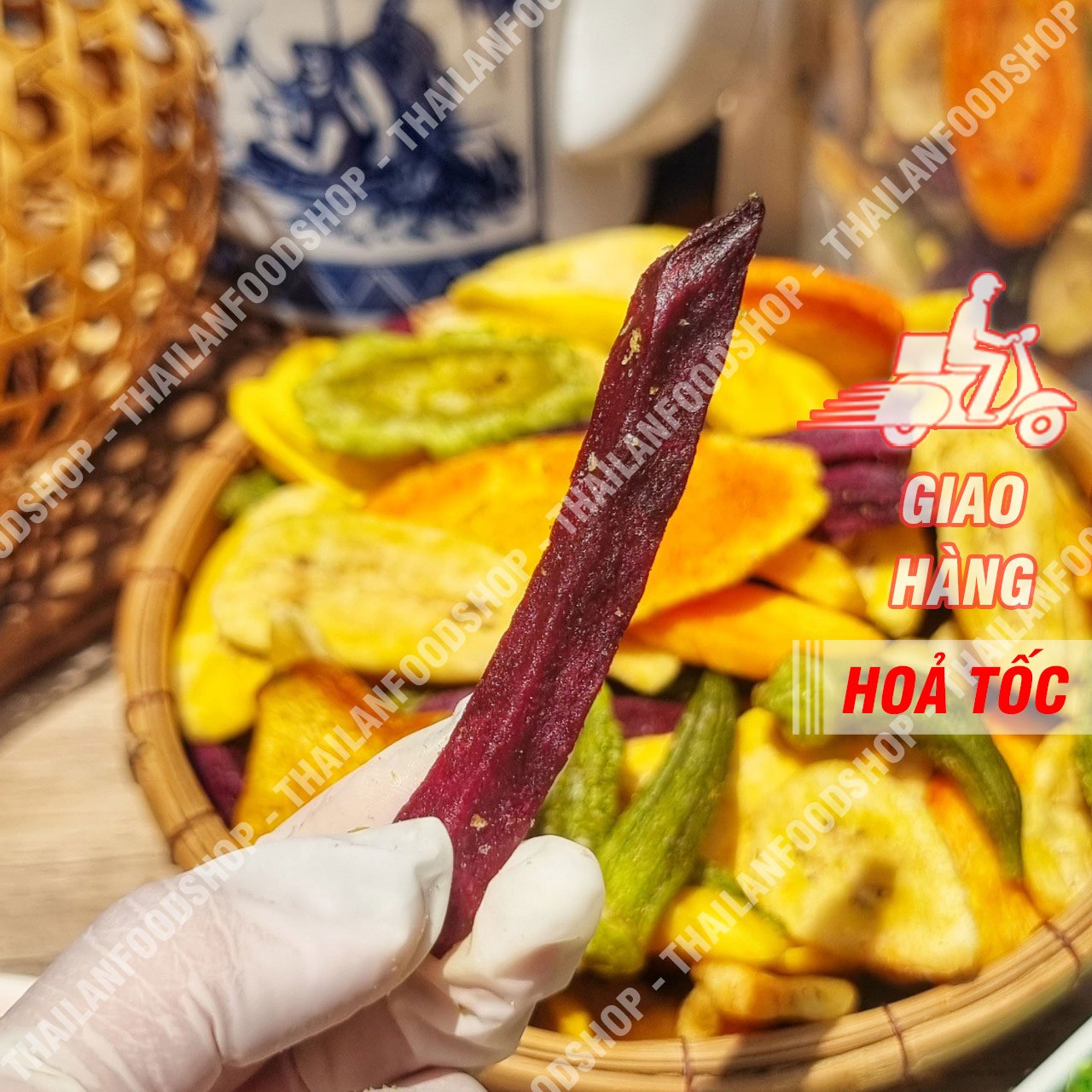 Rau Củ Sấy Thập Cẩm Không Đường - Hàng Xuất Khẩu Túi 500Gr