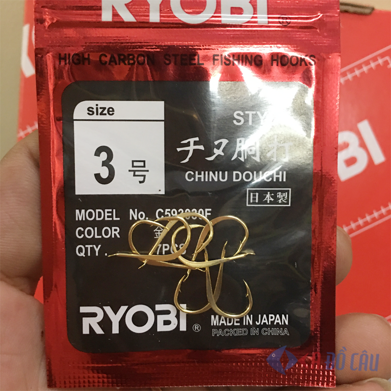 Lưỡi câu cá Ryobi Chinu Douchi Nhật