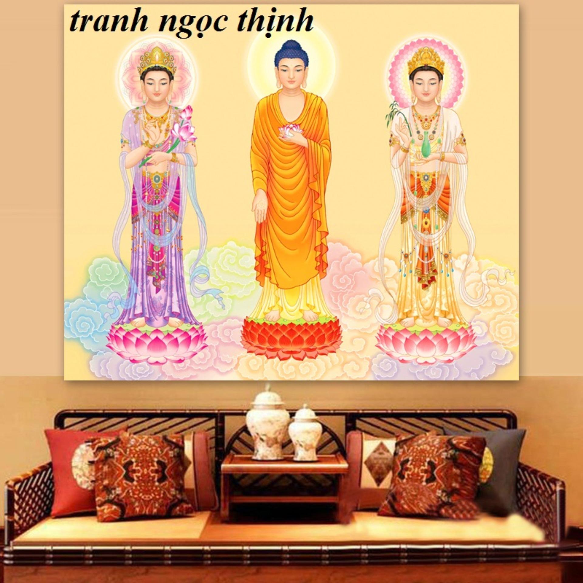 Tranh đính đá tam thế Phật 77213