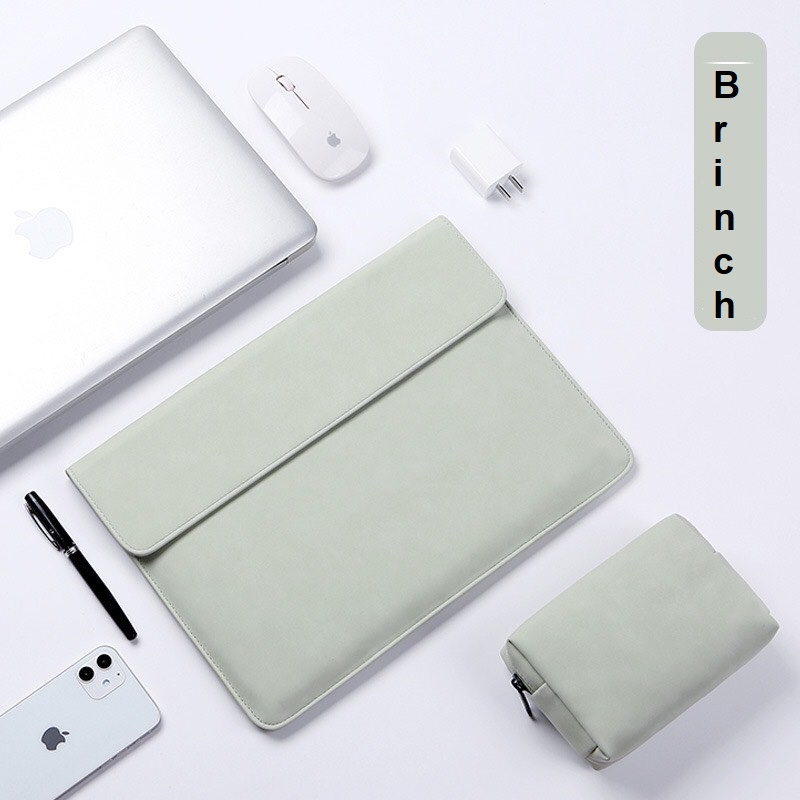 Túi chống sốc da kiểu ngang cho laptop, Macbook.
