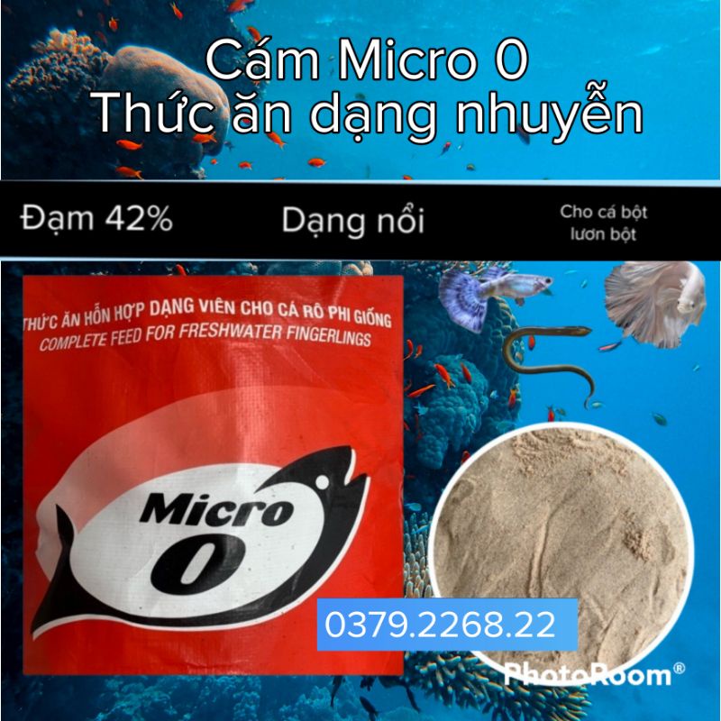 [Mã 158FMCGSALE giảm 7% tối đa 100K đơn 500K] Cám Micro 0 - 1kg , Thức ăn nổi dạng mịn cho cá bột, lươn bộ..