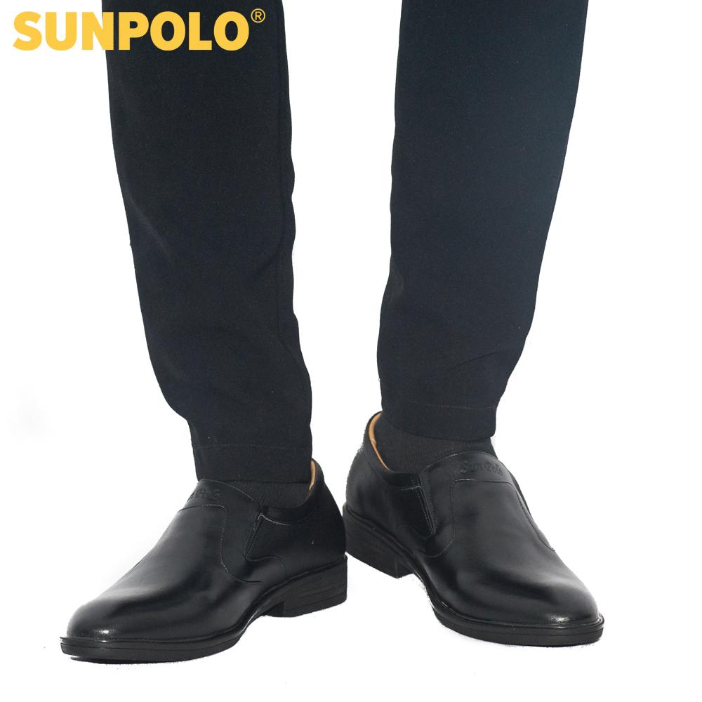 Giày Tây Nam Da Bò SUNPOLO SUMU0112 (Đen, Nâu)