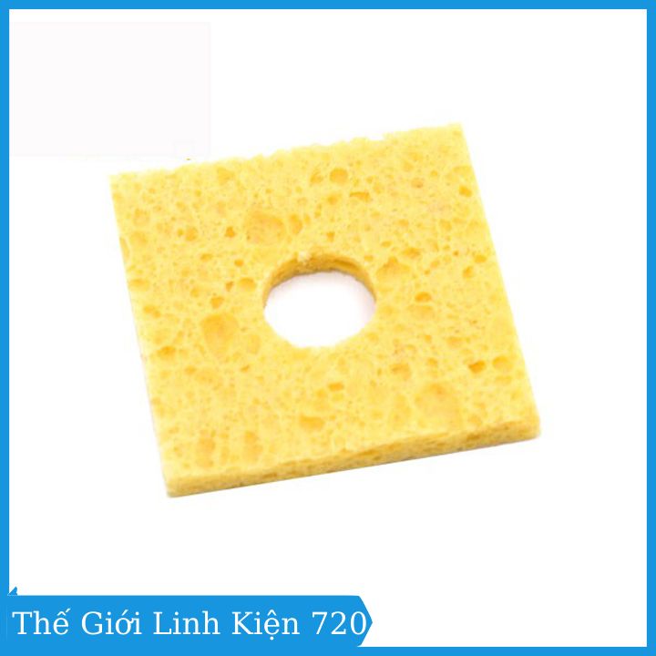 Bọt biển chùi mỏ hàn 6x6cm/8x8cm siêu dầy, độ dầy 3mm