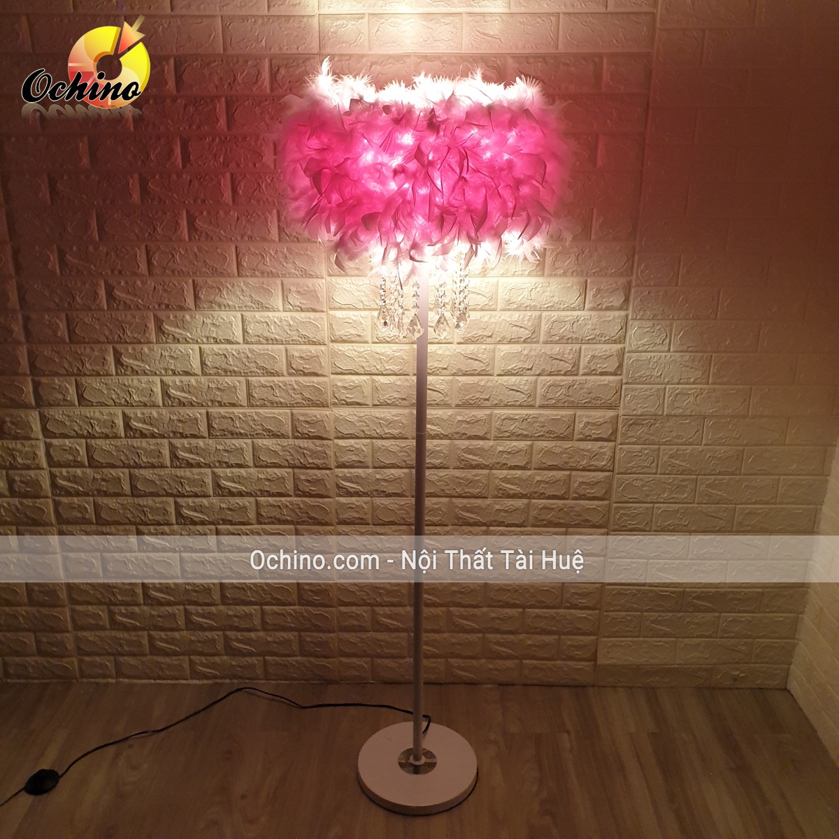 (FREE SHIP) Đèn Cây Lông Vũ, Đèn Ngủ Lông Vũ, Đèn Lông Vũ Sang Chảnh Trang Trí Và Chụp HÌnh (Hàng có Sẵn)