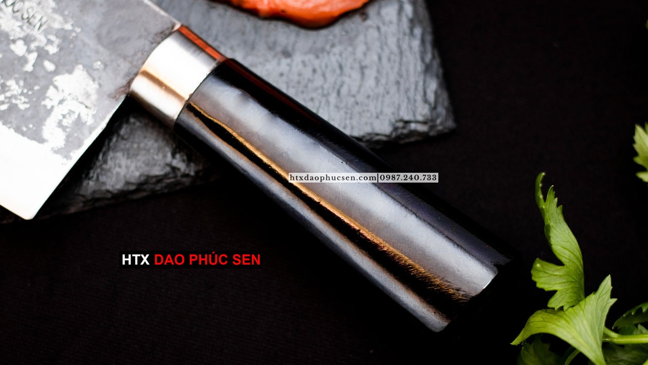 Dao chặt gà nhíp xe cán gỗ rèn thủ công 500g G05M DAO VIP CAO BẰNG