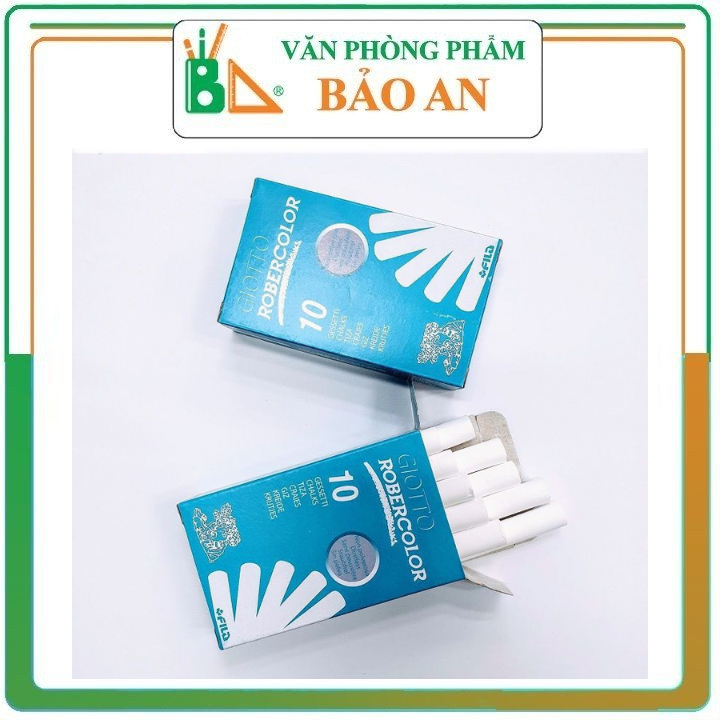 Phấn Trắng Không Bụi Pháp (10 Viên/Hộp) - Văn phòng phẩm Bảo An
