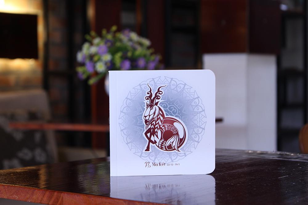 Sổ Tay/Notebook: Cung Hoàng Đạo - Ma Kết ( Trắng)